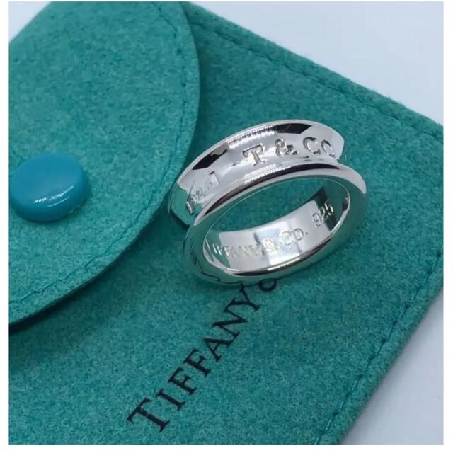 極美品 新品仕上げTiffanyティファニーナローリング 指輪 12.5~13号