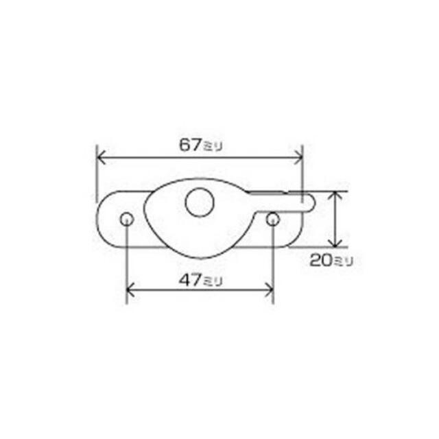 中西産業 クレセント錠 TP-61(R) 00094063-001 32(R) インテリア/住まい/日用品のインテリア/住まい/日用品 その他(その他)の商品写真