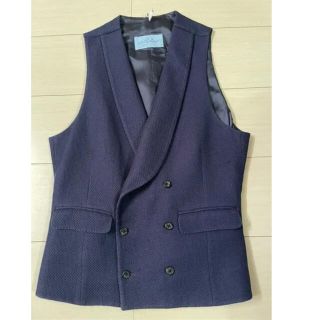 ベルベスト(BELVEST)のベルベスト Belvest ショールカラーダブルベスト ジレ(ベスト)