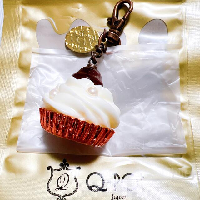 新品未使用】Q-pot. チェリー カップケーキ ホイップ バッグチャーム