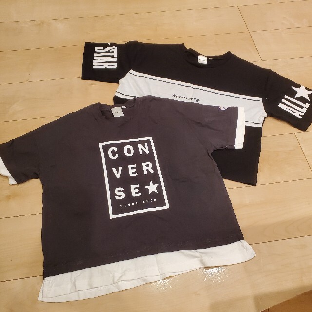 CONVERSE(コンバース)のCONVERSE　Tシャツ２枚セット キッズ/ベビー/マタニティのキッズ服男の子用(90cm~)(Tシャツ/カットソー)の商品写真