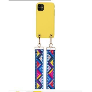 アイフォリア(IPHORIA)の未開封 Necklace Case iPhone12 mini　Yellow(iPhoneケース)