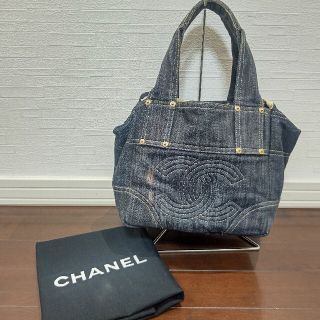 シャネル(CHANEL)のCHANEL☆シャネル☆スパークリングデニムトートバッグ☆デカココスパークル(トートバッグ)