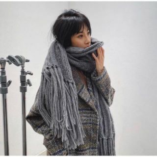 アリシアスタン(ALEXIA STAM)のjuemi Hemp Mix Knitted Muffler(マフラー/ショール)