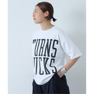 ジャーナルスタンダード(JOURNAL STANDARD)の新品ジャーナルスタンダードラックス☆プリントT TURNS LUCKS（WHT)(Tシャツ(半袖/袖なし))