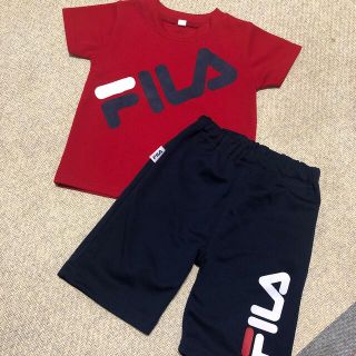 ニシマツヤ(西松屋)のFILA セットアップ 半袖 パンツ 子供服 夏服 (Ｔシャツ)