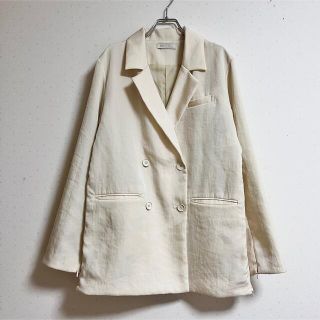ENOF twill slit jacket ホワイト Lサイズ 新品の通販 by c.nn|ラクマ