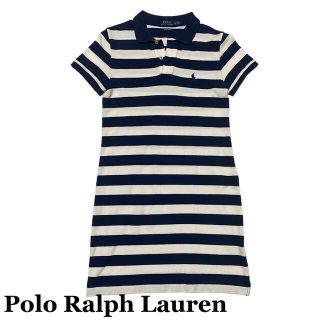 ポロラルフローレン(POLO RALPH LAUREN)の【美品】ポロラルフローレン ボーダーワンピース ポロシャツ  (ミニワンピース)