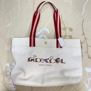 coach スヌーピー　トートバッグ　売り切りセール