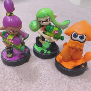 ニンテンドースイッチ(Nintendo Switch)のamiibo ガールライムグリーン イカオレンジ　ボーイパープル(ゲームキャラクター)