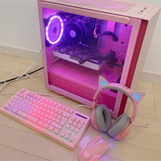 ピンクゲーミングPCセット(デスクトップ型PC)