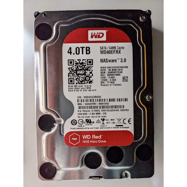 WD Red 4TB WD40EFRX