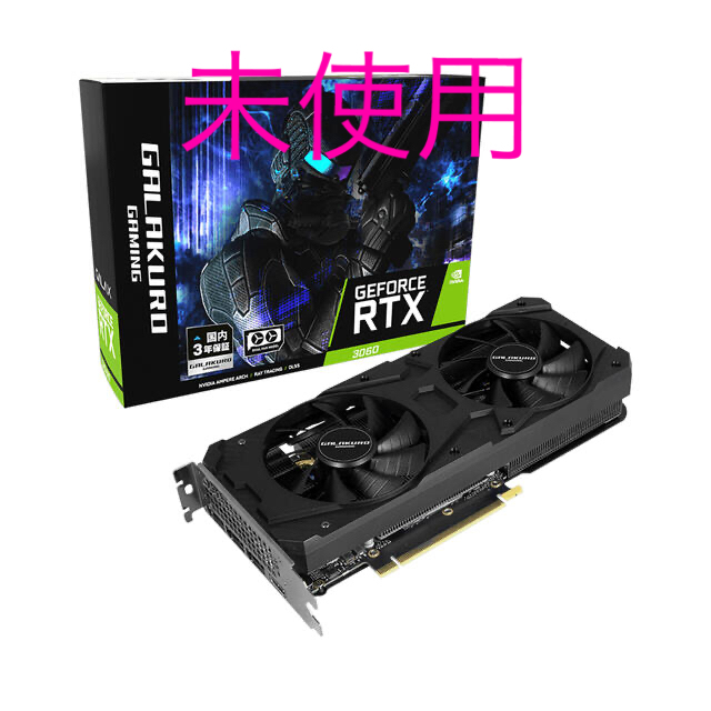 玄人志向 GEFORCE RTX 3060 グラフィックボード 未使用