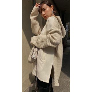 アメリヴィンテージ(Ameri VINTAGE)のAmeriアメリ☆HOODED DOCKING KNIT☆フーディニット☆新品(ニット/セーター)