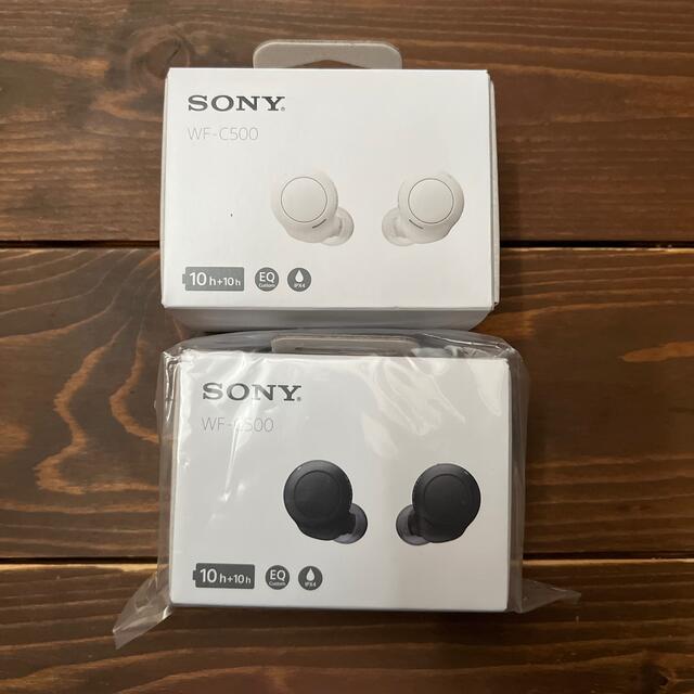 SONY フルワイヤレスイヤホン ブラック WF-C500 新品！ 未開封！