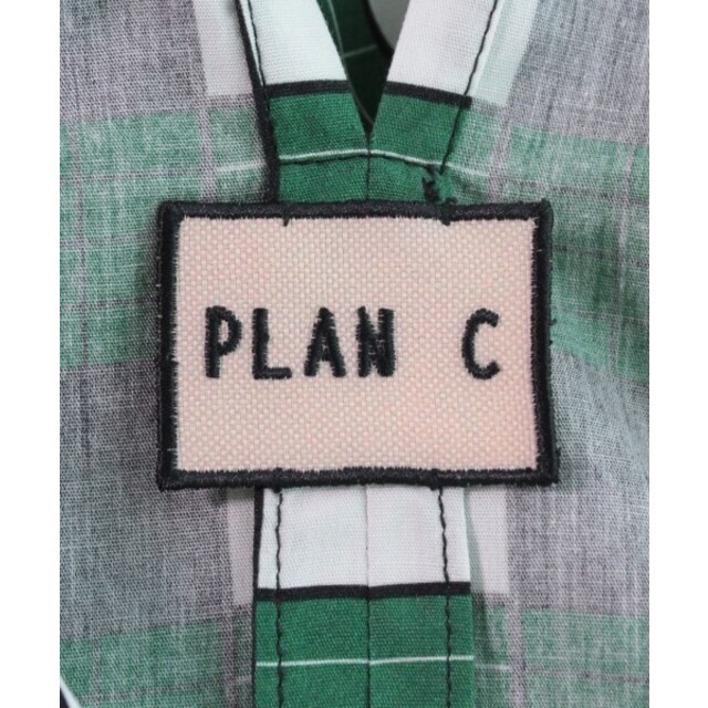 PLAN C プランシー ニット・セーター 42(M位) 緑x黒x白