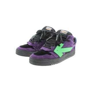 OFF-WHITE オフホワイト スニーカー 40(25cm位) 紫x黒x紺