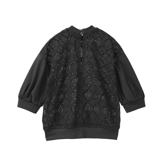 CLANE COMPACT VINTAGE LACE TOPS ブラック