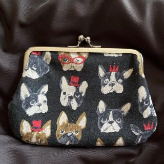 がま口財布 がま口 小銭入れ フレンチブルドッグ ハンドメイド(財布)