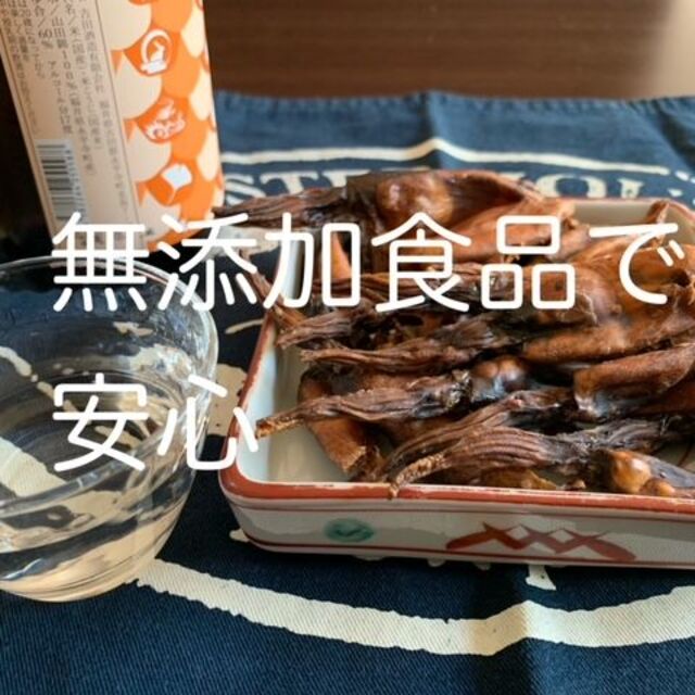 お試し価格　肝入り焼き丸干いか100g無添加　1パック　便利なチャック付き袋入り 食品/飲料/酒の食品(魚介)の商品写真