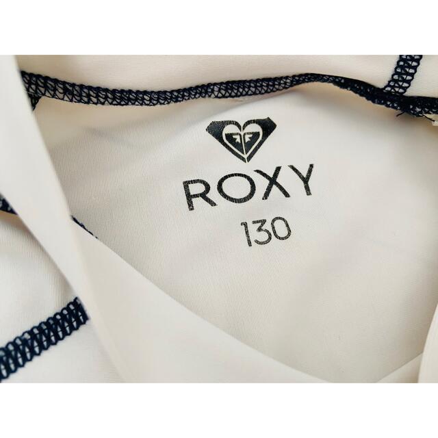 Roxy(ロキシー)の【匿名配送】ROXY ラッシュガード　130cm ホワイト　フードなし キッズ/ベビー/マタニティのキッズ服女の子用(90cm~)(水着)の商品写真