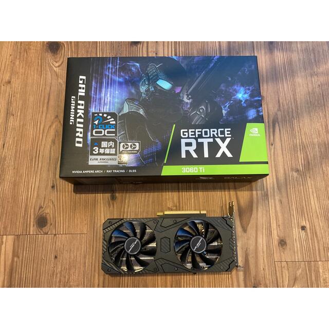 玄人志向 GALAKURO GAMING GG-RTX3060TI-E8GB/D バーゲンで 22950円