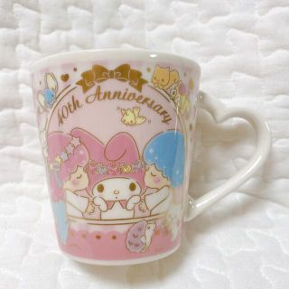 マイメロディ(マイメロディ)のマイメロディ40th　キキララ　真ん中バースデーシリーズ　マグカップ　レア(食器)