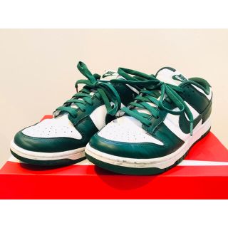 ナイキ(NIKE)のNIKE DUNK LOW White×Green サイズ27.5㎝(スニーカー)