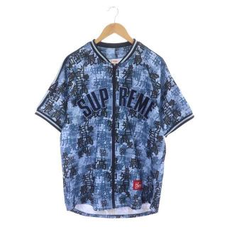 シュプリーム(Supreme)のシュプリーム 21AW トップス ベースボールシャツ 半袖 ジャージ 総柄(シャツ)