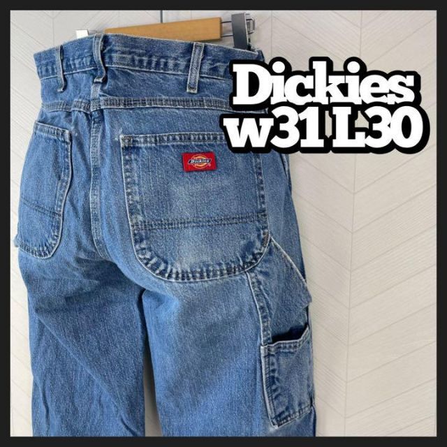 Dickies(ディッキーズ)のディッキーズ ダメージ デニム ペインターパンツ ゆるだぼ ジーパン USA古着 メンズのパンツ(デニム/ジーンズ)の商品写真