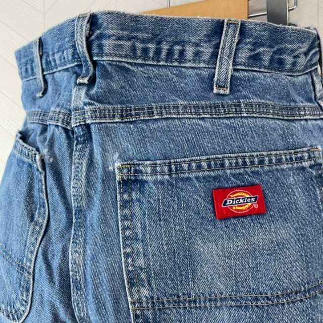 Dickies(ディッキーズ)のディッキーズ ダメージ デニム ペインターパンツ ゆるだぼ ジーパン USA古着 メンズのパンツ(デニム/ジーンズ)の商品写真