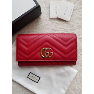 グッチ(Gucci)のGUCCI グッチ GGマーモント キルティング コンチネンタル 長財布(財布)