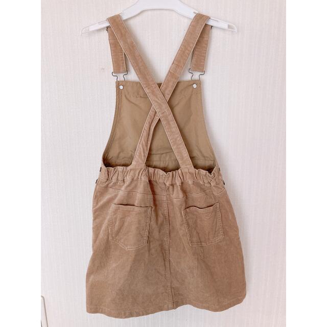 GLOBAL WORK(グローバルワーク)のGLOBAL WORKのコーデュロイジャンパースカート　140cm キッズ/ベビー/マタニティのキッズ服女の子用(90cm~)(スカート)の商品写真