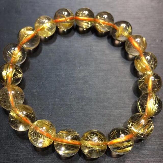 ⭐︎【天然】タイチンルチルクオーツ ブレスレット 10mm