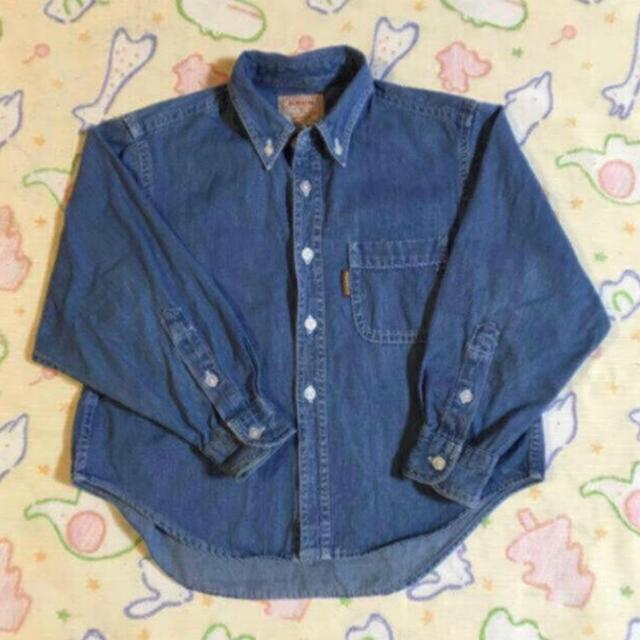 BOBSON(ボブソン)のBOBSON 110cm ダンガリーシャツ キッズ/ベビー/マタニティのキッズ服男の子用(90cm~)(ブラウス)の商品写真