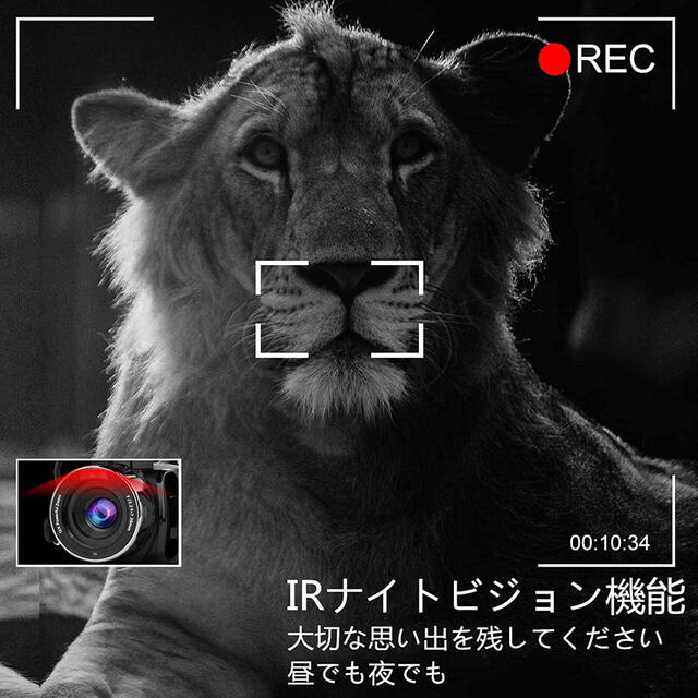 ビデオカメラ 4K YouTubeカメラWIFI機能 外付けマイク#830 スマホ/家電/カメラのカメラ(ビデオカメラ)の商品写真