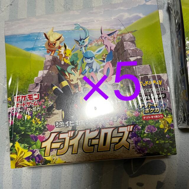 ポケモンカード　イーブイヒーローズ シュリンク付き 未開封 5 BOX