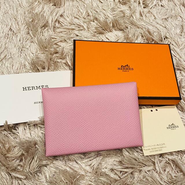 新品 エルメス HERMES コインケース 黒 カードケース カルヴィ デュオ