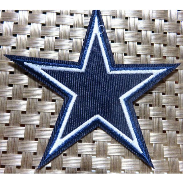 紺白◎新品　NFLダラス・カウボーイズ　Dallas Cowboys刺繍ワッペン スポーツ/アウトドアのスポーツ/アウトドア その他(アメリカンフットボール)の商品写真