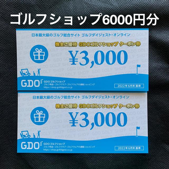 【ラクマパック】GDO 株主優待 ゴルフ ショップ クーポン 6000円分