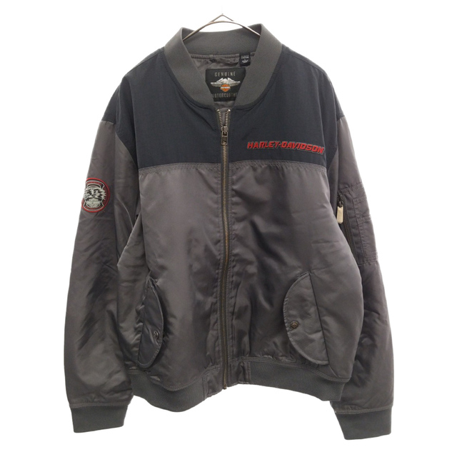 HARLEY DAVIDSON ハーレーダビッドソン RIPSTOP JACKET リップストップMA-1ジャケット 97474-19AC グレー