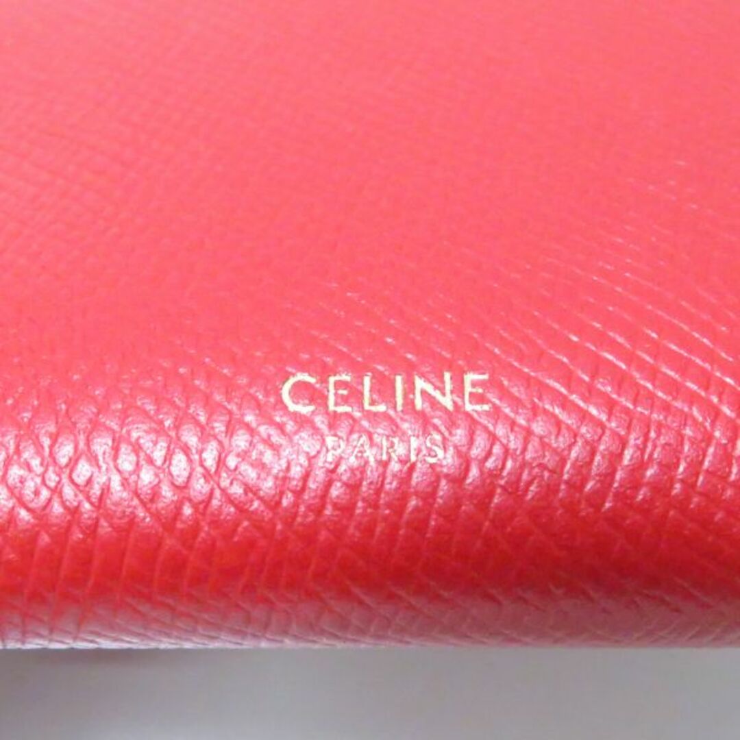 celine(セリーヌ)のセリーヌ ストラップウォレット 二つ折り財布  レッドサイフ AM3454W レディースのファッション小物(財布)の商品写真