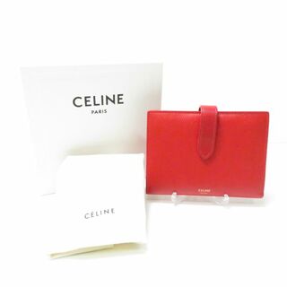 セリーヌ(celine)のセリーヌ ストラップウォレット 二つ折り財布  レッドサイフ AM3454W(財布)