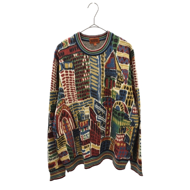 SUPREME シュプリーム ×MISSONI 21AW SWEATER BURGUNDY ×ミッソーニ ニットセーター 総柄