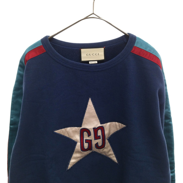 GUCCI グッチ 19AW STAR PATCHED LOGO SWEAT CREW スターパッチロゴ