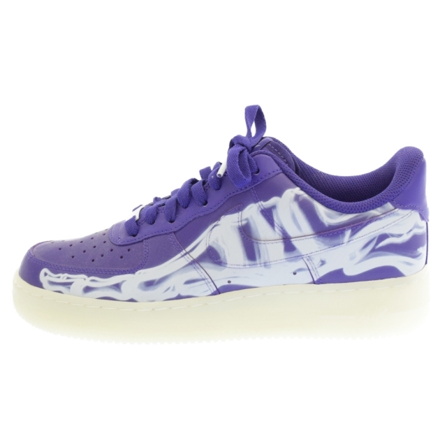 NIKE(ナイキ)のNIKE ナイキ AIR FORCE 1 '07 SKELETON QS COURT PURPLE エアフォース1 スケルトン ローカットスニーカー パープル CU8067-500 メンズの靴/シューズ(スニーカー)の商品写真