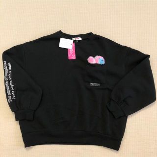 ピンクラテ(PINK-latte)の165cm ピンクラテ裏起毛トレーナー　新品　訳あり(Tシャツ/カットソー)