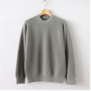 オーラリー(AURALEE)のAURALEEオーラリーコットンニットSUPERHARDTWISTRIBKNIT(ニット/セーター)