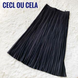 セシオセラ(CECI OU CELA)のセシオセラ CECI OU CELA 黒ロングスカート プリーツロングスカート(ロングスカート)