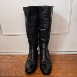 ザラ(ZARA)の美品！　ZARA 本革ロングブーツ　39(ブーツ)